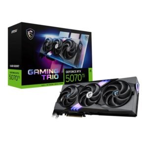 MSI NVIDIA GeForce RTX 5070 Ti GAMING TRIO PLUS Overclocked Triple Fan 16GB GDDR7 PCIe 5.0 Graphics Card