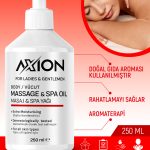 AXION Afrodizyak Etkili YENİLEBİLİR Masaj & SPA Yağı – 250 ml