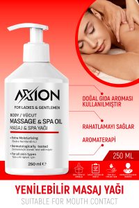 AXION Afrodizyak Etkili YENİLEBİLİR Masaj & SPA Yağı – 250 ml