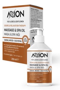 AXION Afrodizyak Etkili Masaj & SPA Yağı, Sandal Wood + Out Royal – 250 ml - Görsel 2