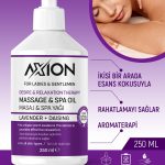 AXION Afrodizyak Etkili Masaj & SPA Yağı, Lavanta Özlü + Daising – 250 ml
