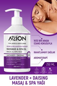 AXION Afrodizyak Etkili Masaj & SPA Yağı, Lavanta Özlü + Daising – 250 ml