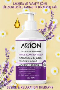 AXION Afrodizyak Etkili Masaj & SPA Yağı, Lavanta Özlü + Daising – 250 ml - Görsel 5