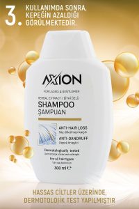 AXION Kepeğe Karşı Bitki Özlü Şampuan – 300 ml - Görsel 4