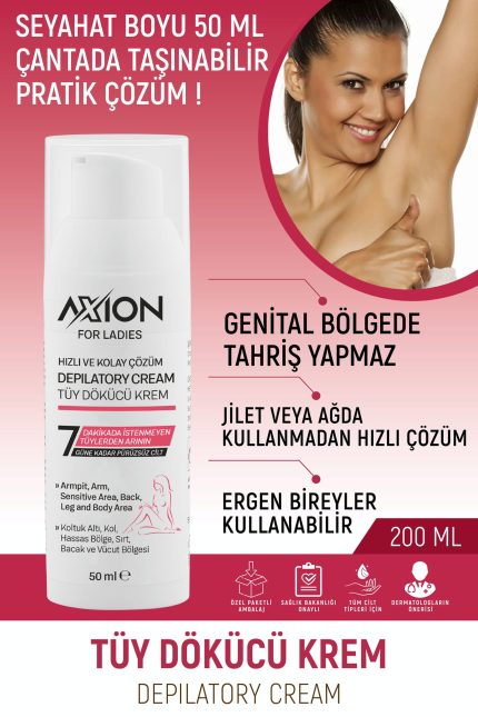 AXION BAYAN TÜY DÖKÜCÜ KREM – 50 ML