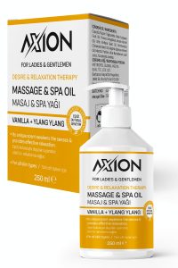 AXION Afrodizyak Etkili Masaj & SPA Yağı, Vanilla + Ylang Ylang – 250 ml - Görsel 5