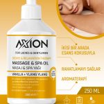 AXION Afrodizyak Etkili Masaj & SPA Yağı, Vanilla + Ylang Ylang – 250 ml